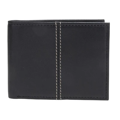 R70 Men's Genuine Slimfold Black Wallet