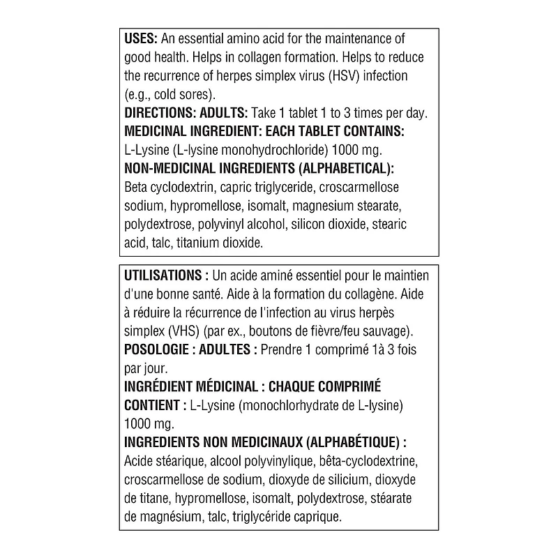Spring Valley L-Lysine, 1000 mg