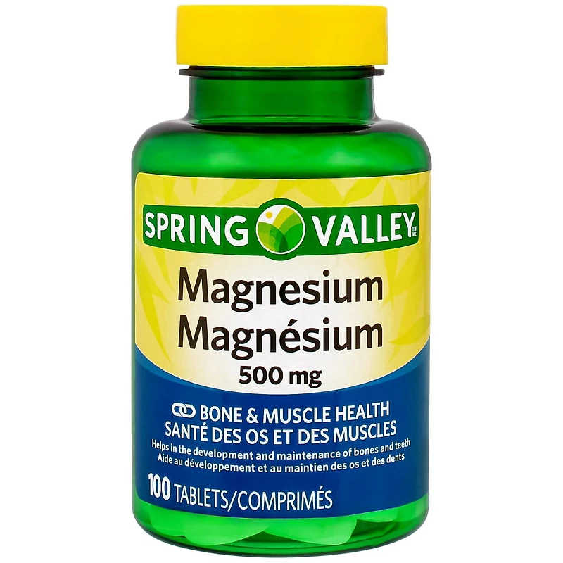 Spring Valley Oxyde de magnésium, 500 mg 100 Comprimés