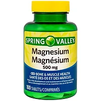 Spring Valley Oxyde de magnésium, 500 mg 100 Comprimés