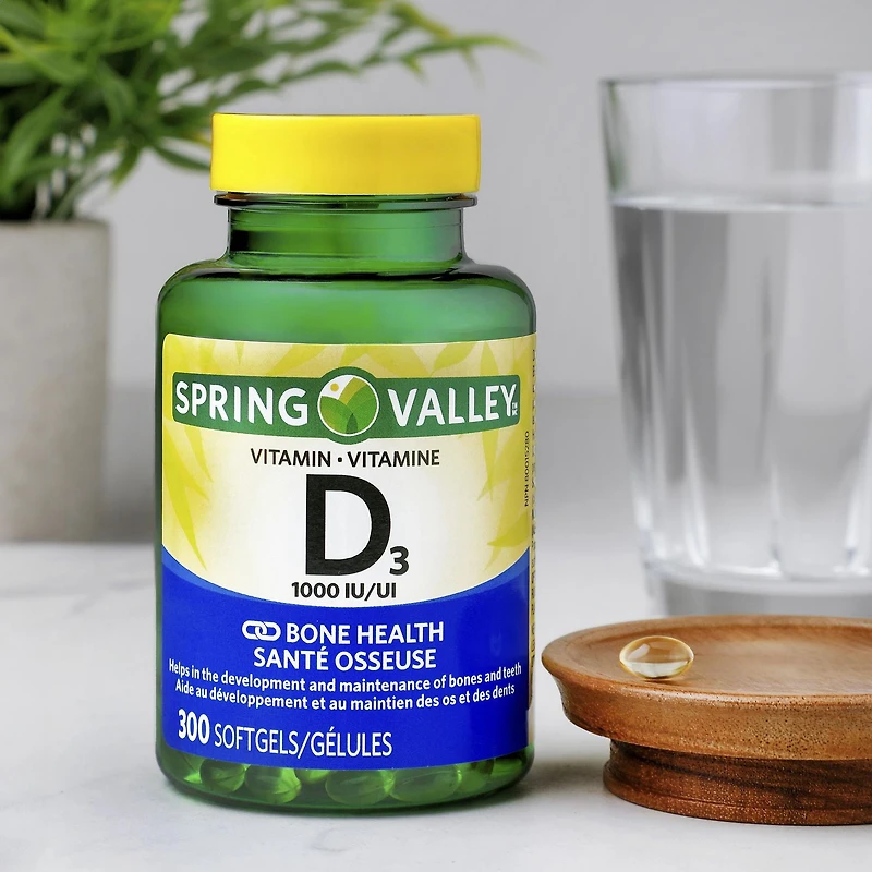 Spring Valley Vitamine D3, 1000 UI