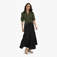 CHAPS MIDI SKIRT