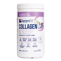 LEANFIT COLLAGEN & SLEEP™ Latte bleu à la lavande – 7 g de collagène + 200 mg de magnésium + 3 mg de mélatonine + 10 mg d’ashwagandha – Améliore le sommeil et réduit les effets du décalage horaire – 25 portions, pot de 206 g