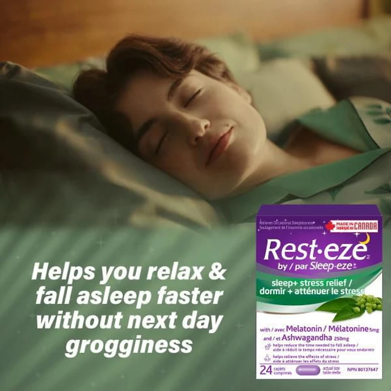 Rest Eze, by Sleep Eze, Sleep + Stress Relief