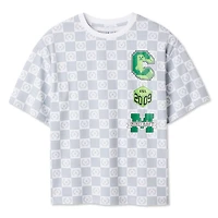 Minecraft Boys' Varsity Checkered T-Shirt