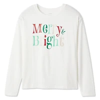George Girls' Long-Sleeve Holiday T-Shirt