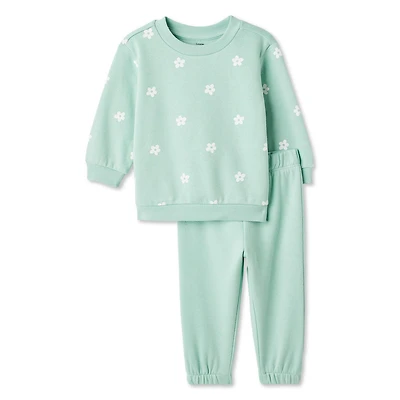 George Baby Girls' Fleece Popover 2-Piece Set