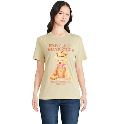T-shirt Bear Club The Pink Closet pour femmes