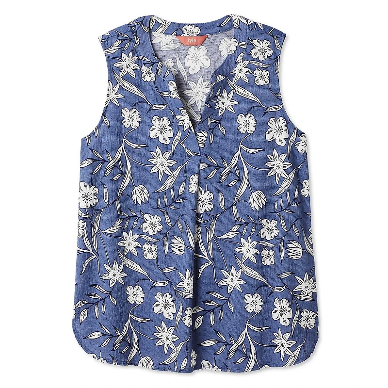 Chemisier sans manches à effet chiffonné Iyla pour femmes