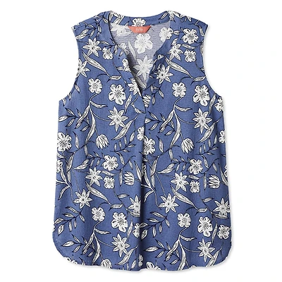 Chemisier sans manches à effet chiffonné Iyla pour femmes