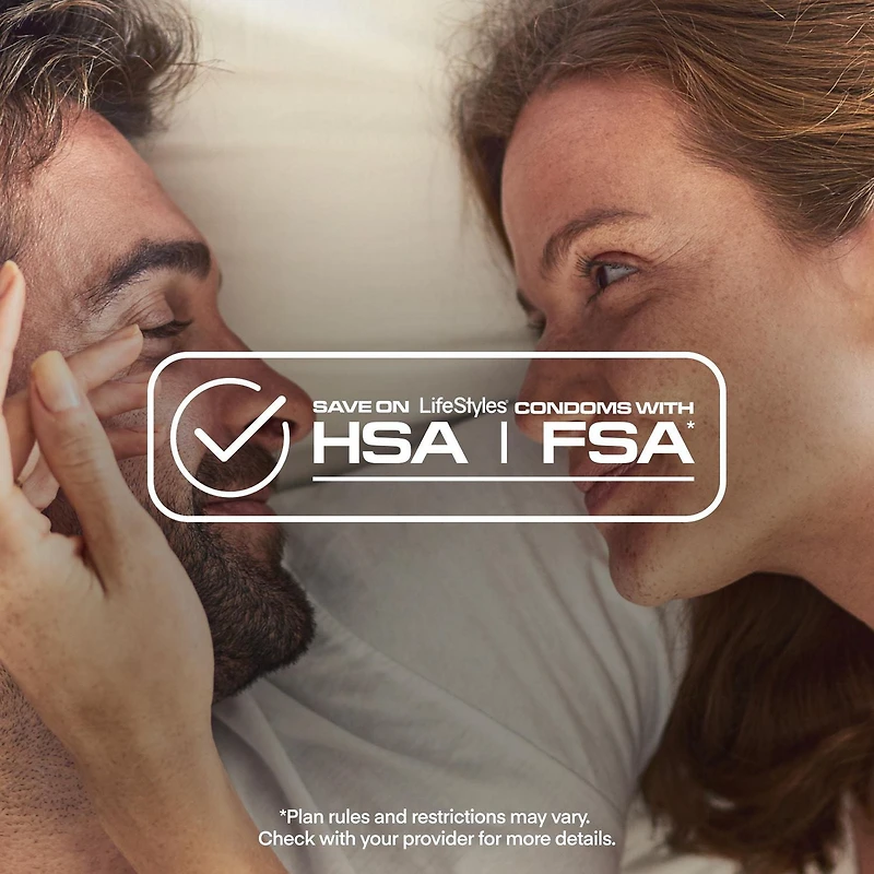 LifeStyles Lubricated Natural Rubber Latex Condoms, 36 Count, Natural Latex Condoms