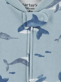 Carter's Child of Mine Ensemble de 2 pyjamas et jeux pour bébé garçon - Baleine bleue