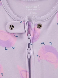Carter's Child of Mine Ensemble de 2 pyjamas pour bébé fille - Poulet violet