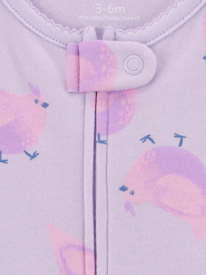 Carter's Child of Mine Ensemble de 2 pyjamas pour bébé fille - Poulet violet