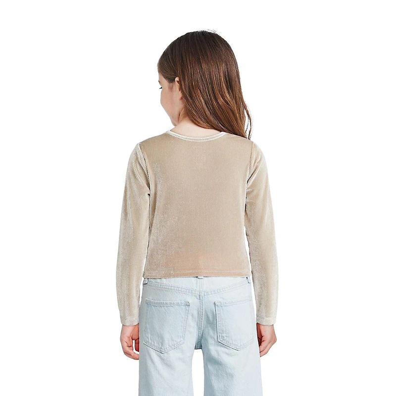 George Girls' Velour Long-Sleeve Top