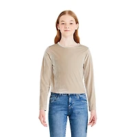 George Girls' Velour Long-Sleeve Top