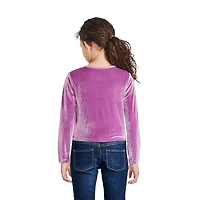 George Girls' Velour Long-Sleeve Top