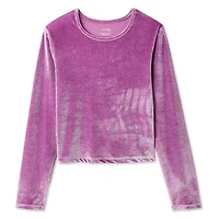 George Girls' Velour Long-Sleeve Top