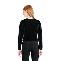 Haut en velours à manches longues George pour filles