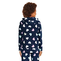 George Girls' Active Printed Micro Fleece Hoodie
