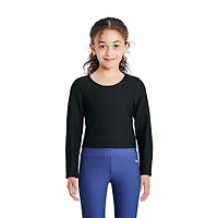 Athletic Works Girls' Long Sleeve Rib Top