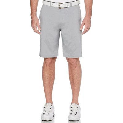 Shorts performance à devant plat Ben Hogan pour hommes en couleur chinée avec la technologie Active Flex