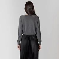 Devoted long sleeve lurex sweater