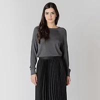 Devoted long sleeve lurex sweater