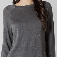 Devoted long sleeve lurex sweater