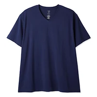 T-shirt avec encolure en V extensible George Plus pour hommes