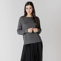 Devoted long sleeve lurex sweater