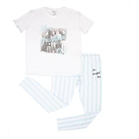 Breakfast Club Ladie's 2 piece short sleeve pyjama set