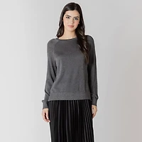 Devoted long sleeve lurex sweater