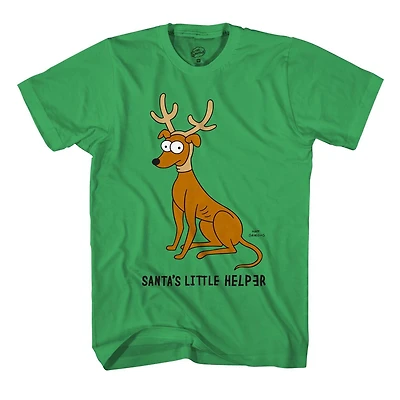 Simpsons Santas Little Helper Mens T-Shirt