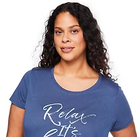 George Women's Plus Scoop-Neck Sleep T-Shirt