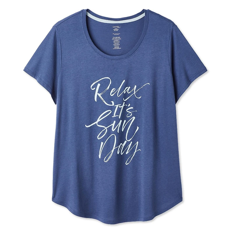 George Women's Plus Scoop-Neck Sleep T-Shirt