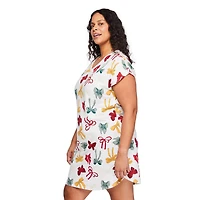 Chemise de nuit à encolure en V George Plus pour femmes