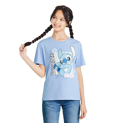 T-shirt à imprimé graphique Stitch Disney pour filles