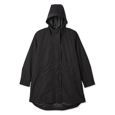 George Women's Plus Hooded Rain Coat
