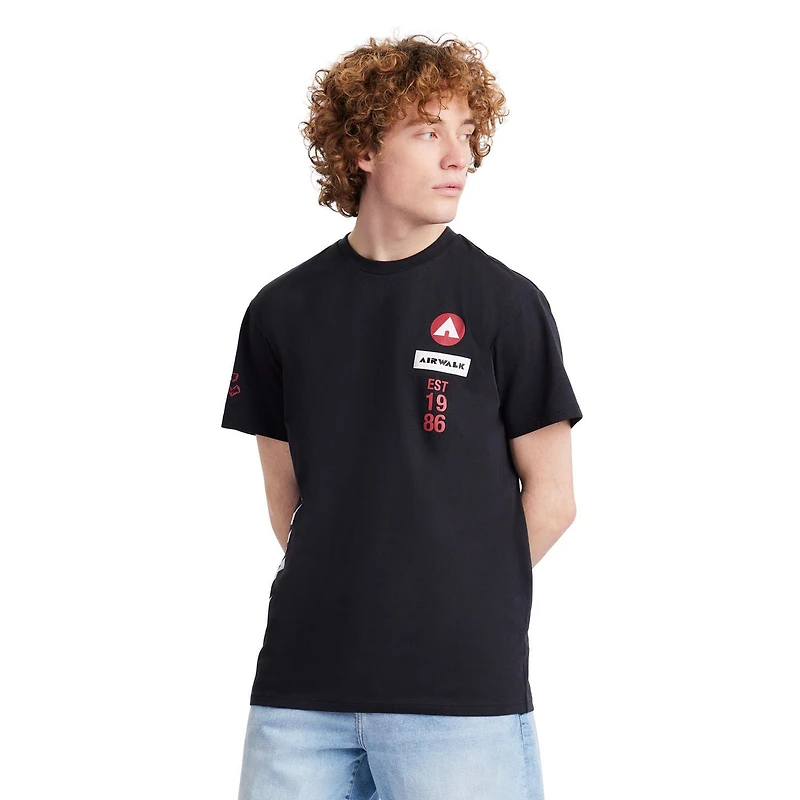 AIRWALK HOMME HAUT À MANCHES COURTES