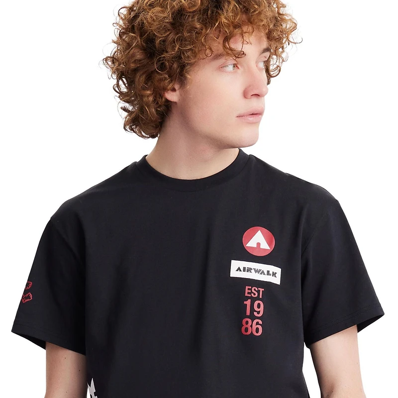 AIRWALK HOMME HAUT À MANCHES COURTES