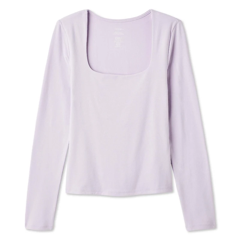 George Women's Long-Sleeve Scoop-Neck T-Shirt