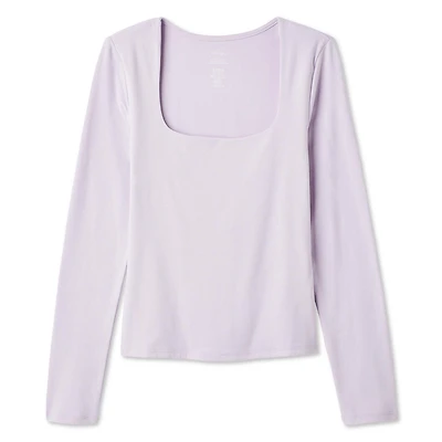 George Women's Long-Sleeve Scoop-Neck T-Shirt