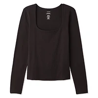 George Women's Long-Sleeve Scoop-Neck T-Shirt