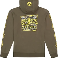 AIRWALK MENS FULL ZIP GRAPHIC FLEECE