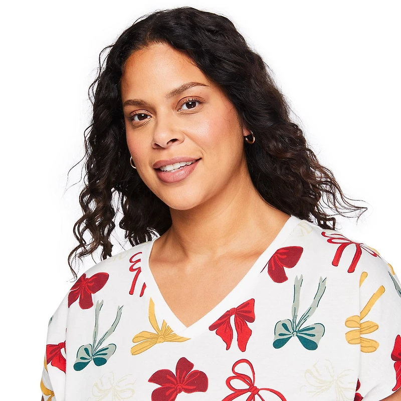George Women's Plus V-Neck Nightshirt