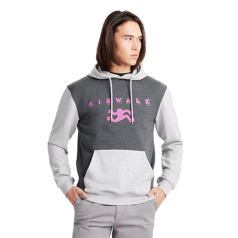 AIRWALK MENS GRAPHIC PULL OVER FLEECE