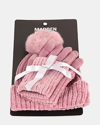 BEANIE W CUFF GLOVES