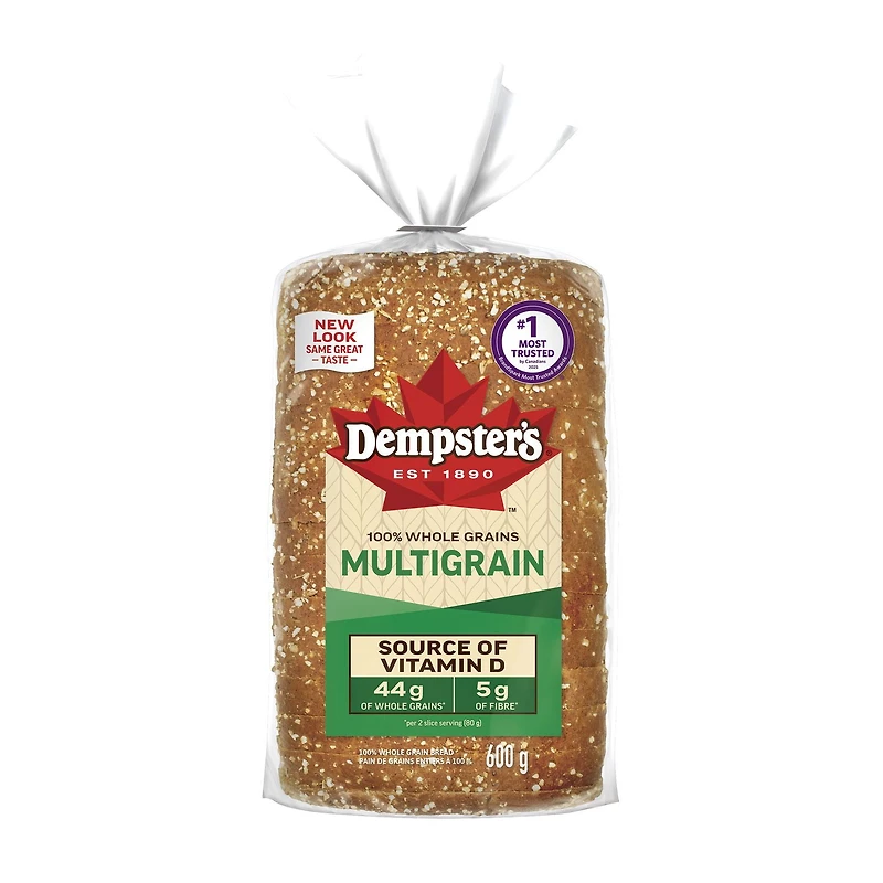 Pain multigrains à 100 % de grains entiers de Dempster’s® 600 g
