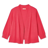 Veste courte en tricot avec manches aux coudes Iyla Plus pour femmes